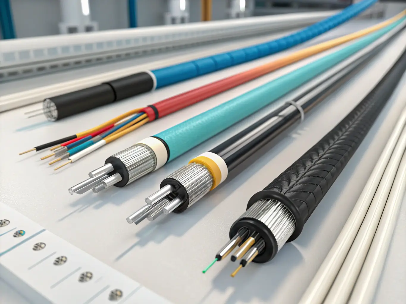 A visual representation of a scalable fiber optic network infrastructure, illustrating its ability to adapt to future growth and technological advancements.