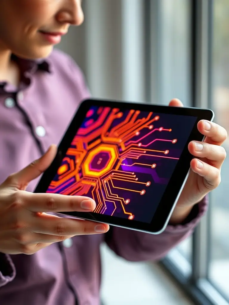 A close-up shot of a tablet displaying the Affirm financing application interface, highlighting the ease of applying for financing.